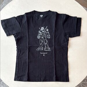 Uniqlo Black Graphic T-Shirt with Robot Design